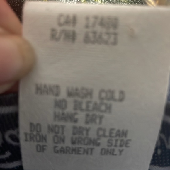 Saint Germain Paris denim with rhinestone short sleeve top - Picture 8 of 8